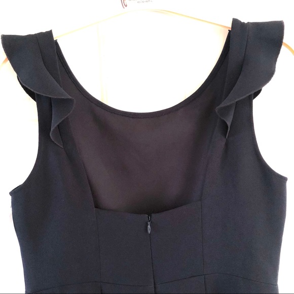 $198 NWT Sz 12 Club Monaco Ruffled Dark Navy Dress - Picture 5 of 7